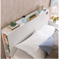 Παιδικό κρεβάτι με μπαουλο WHITE  WH-1705 USB CHARGING