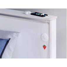 Παιδικό κρεβάτι ημίδιπλο WHITE 1020 USB CHARGING